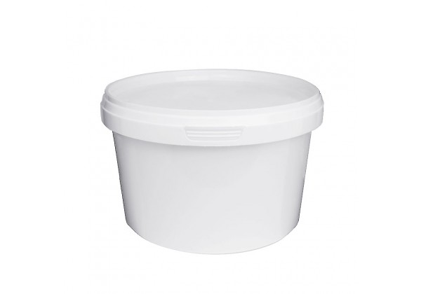 1 LITRE WHITE TUB WITH LID